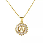 CAIRO CZ INITIAL NECKLACE - KING ME Custom Jewelry by PG