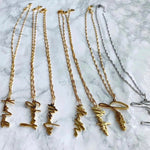 DROP NAMEPLATE NECKLACE - KING ME Custom Jewelry