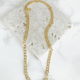 FLAT CURB CHAIN [GOLD FILLED] - KING ME Custom Jewelry by PG