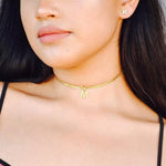 INITIAL CHOKER [Gold Filled Chain] - KING ME Custom Jewelry by PG