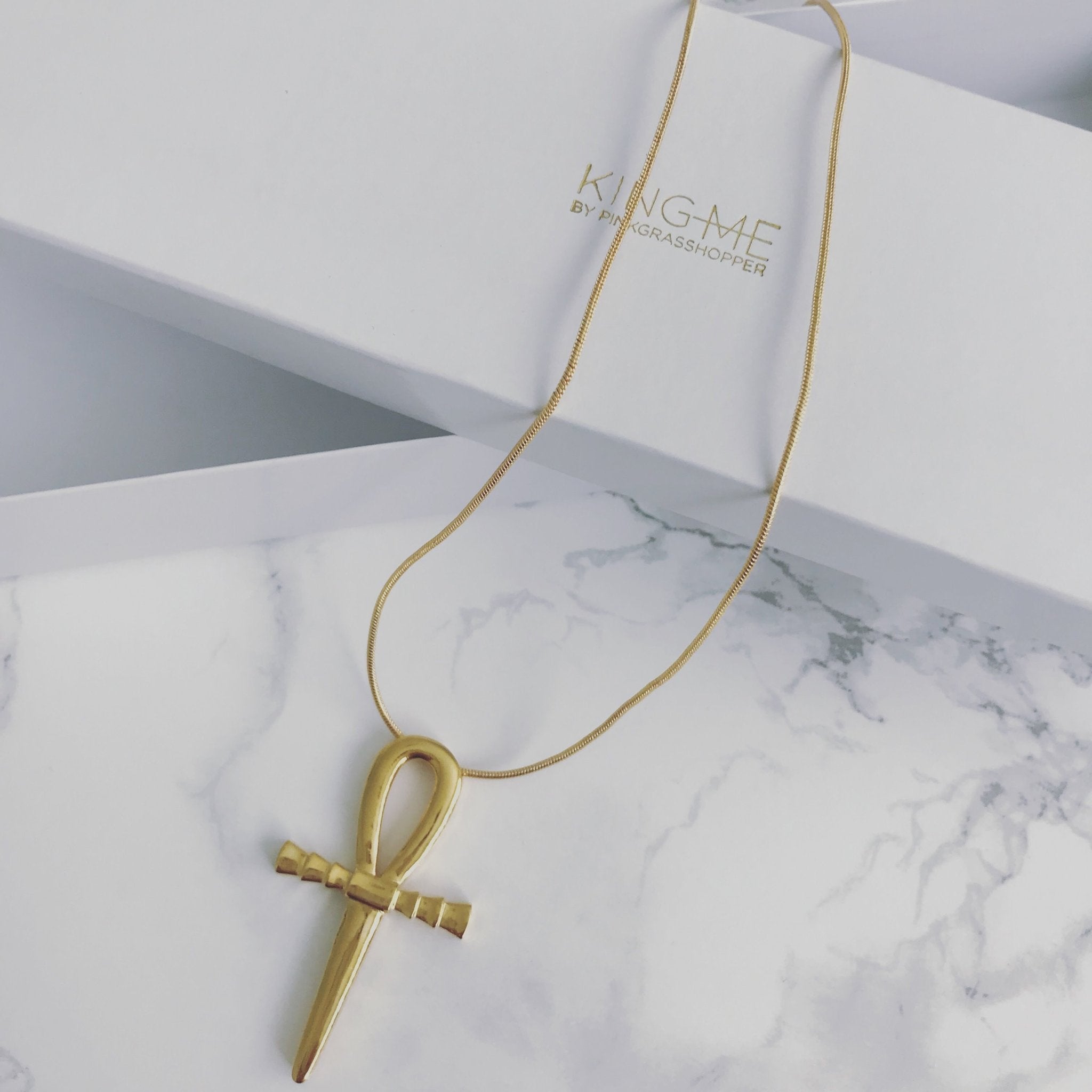 KING BEY'S ANKH NECKLACE - KING ME Custom Jewelry by PG