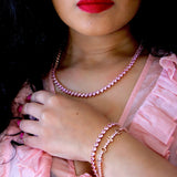 L.O.V.E. PINK DIAMOND TENNIS BRACELET - KING ME Custom Jewelry