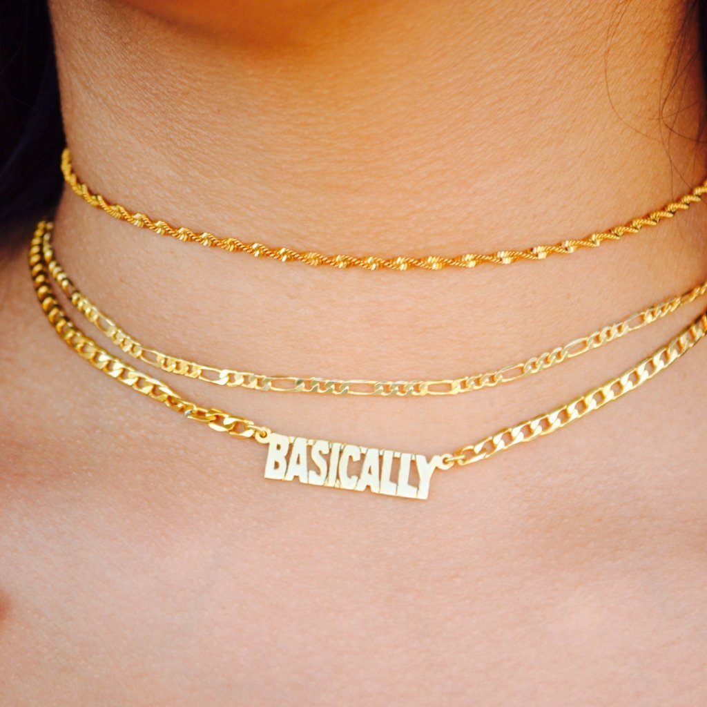 NAMEPLATE CHOKER [GOLD FILLED] - KING ME Custom Jewelry by PG
