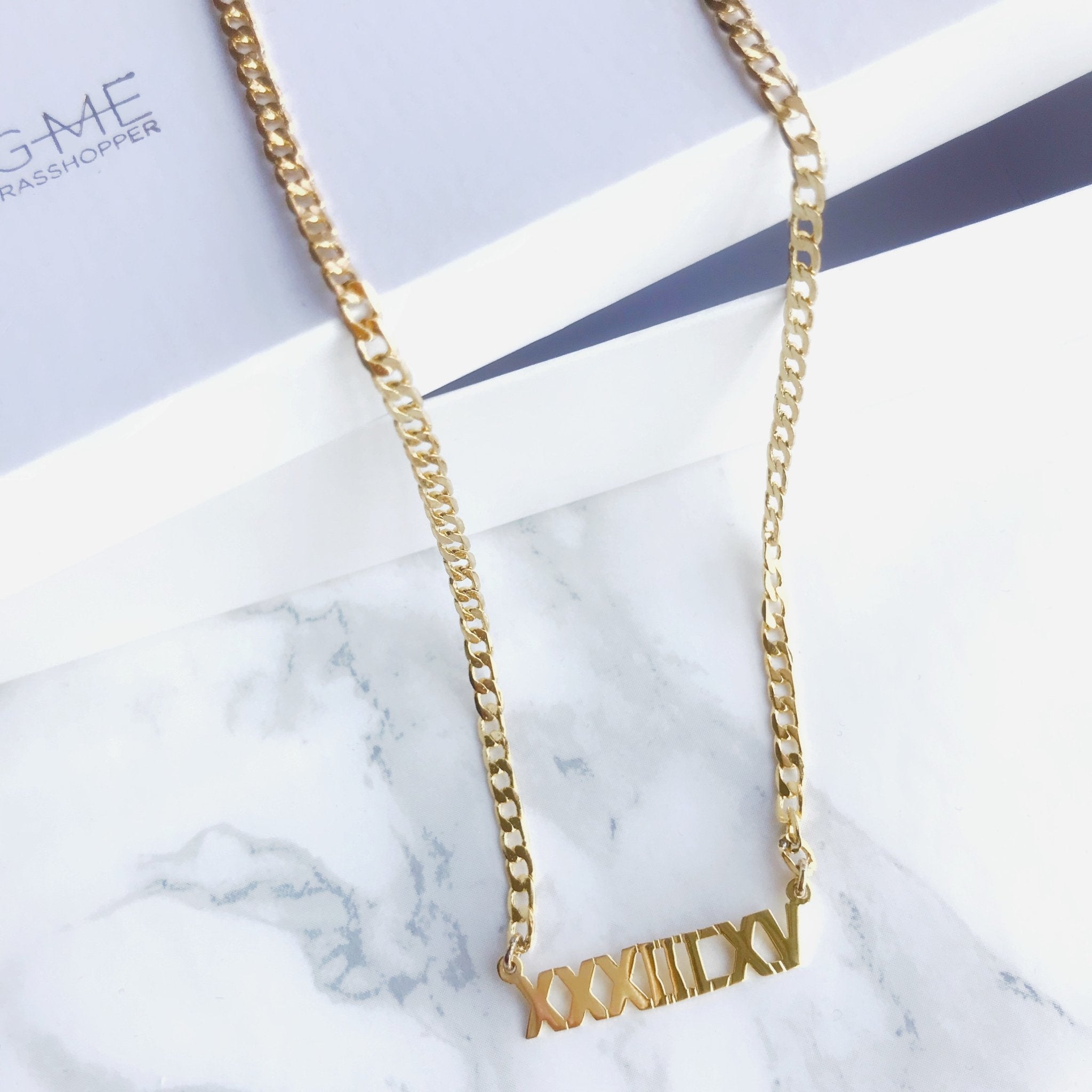 NAMEPLATE CHOKER [GOLD FILLED] - KING ME Custom Jewelry by PG
